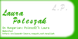 laura poleszak business card